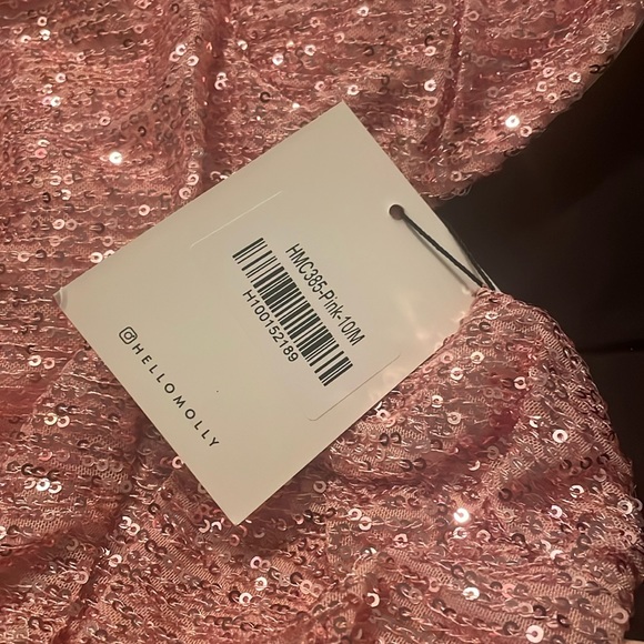 Selling “HELLO MOLLY WHAT A GLAMOUR SEQUIN DRESS PINK” Size US 6 - Picture 3 of 3